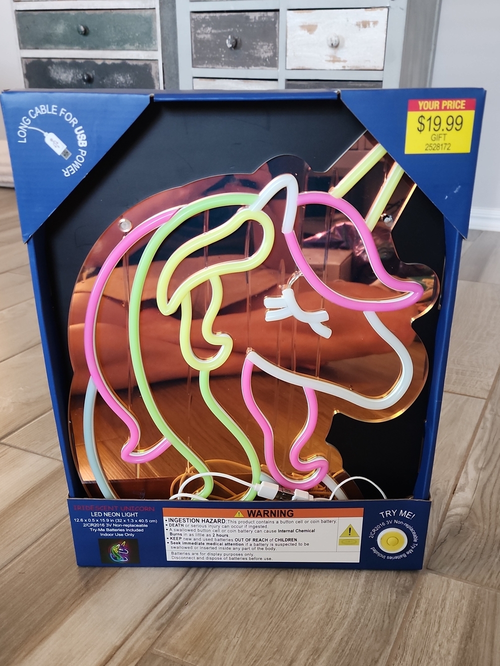 NWT LED Neon Unicorn Light